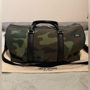 Jack Spade Camo Duffel Bag